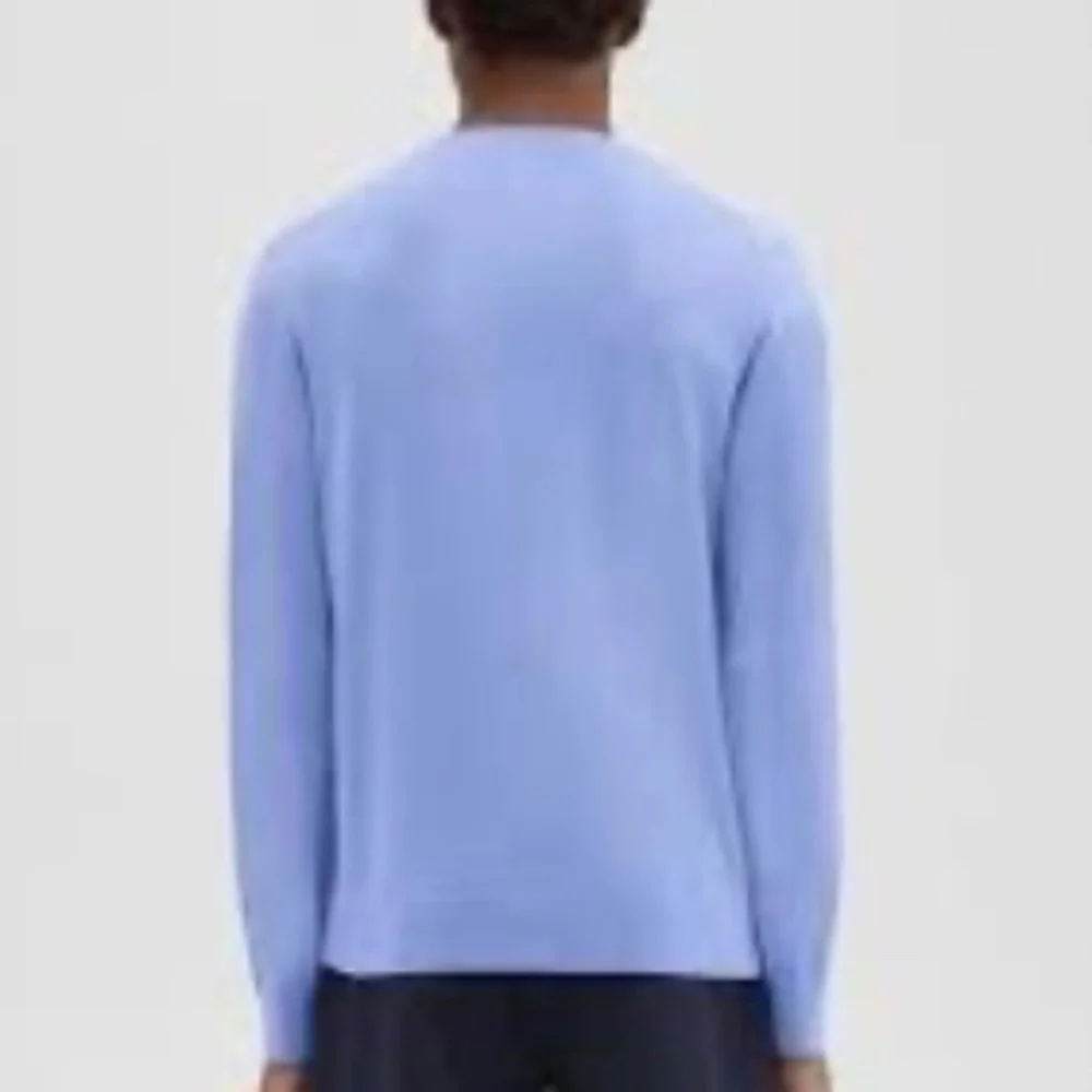 Theory Slim Fit Wool Sweater in Grotto (Periwinkle Blue) Size XL. NWT